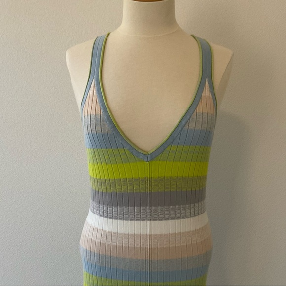 Daily Practice by Anthropologie Tuvalu Striped Sweater Knit Midi Dress M - Picture 10 of 12